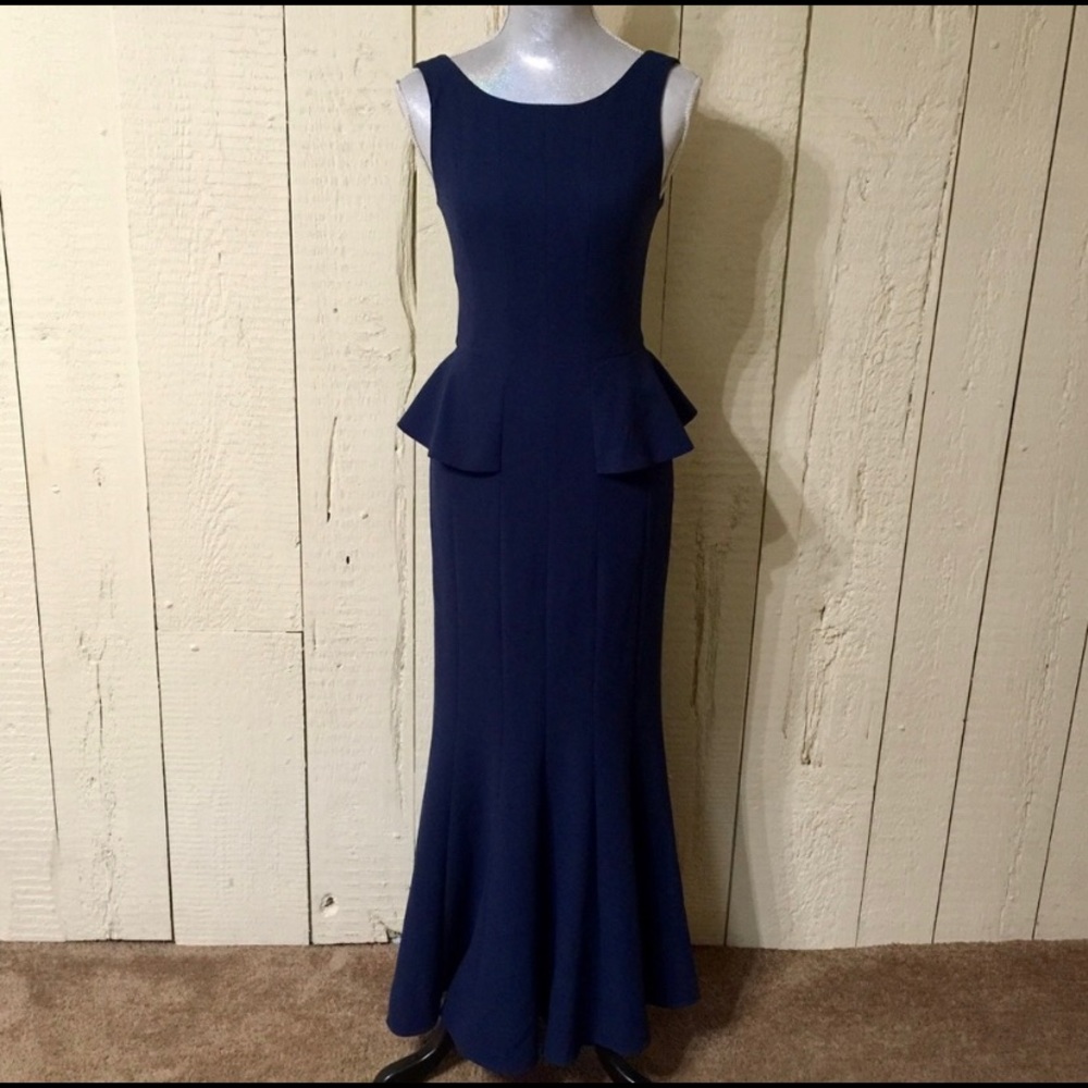 BNWT BCBG Peplum Navy dress